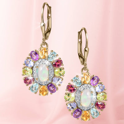 Daniel Steiger Rainbow Opal Earrings
