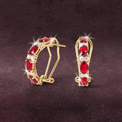 Daniel Steiger Desire Fire Red Earrings