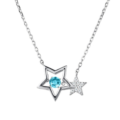 Daniel Steiger Starlight Topaz Platinum Necklace