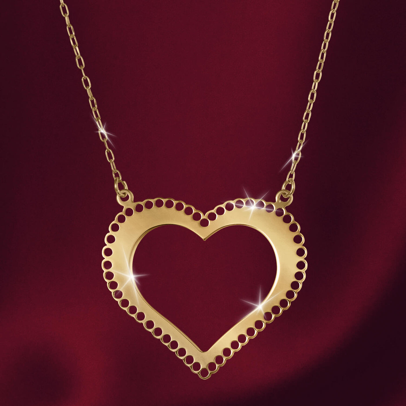 Daniel Steiger Tesoro Vero Golden Heart Necklace