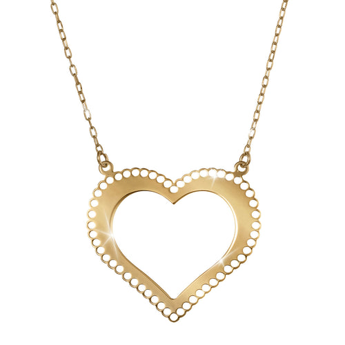 Daniel Steiger Tesoro Vero Golden Heart Necklace