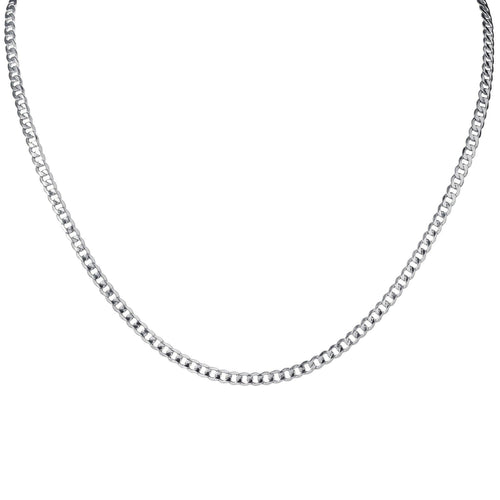 Daniel Steiger Tesoro Vero Silver Curb Necklace