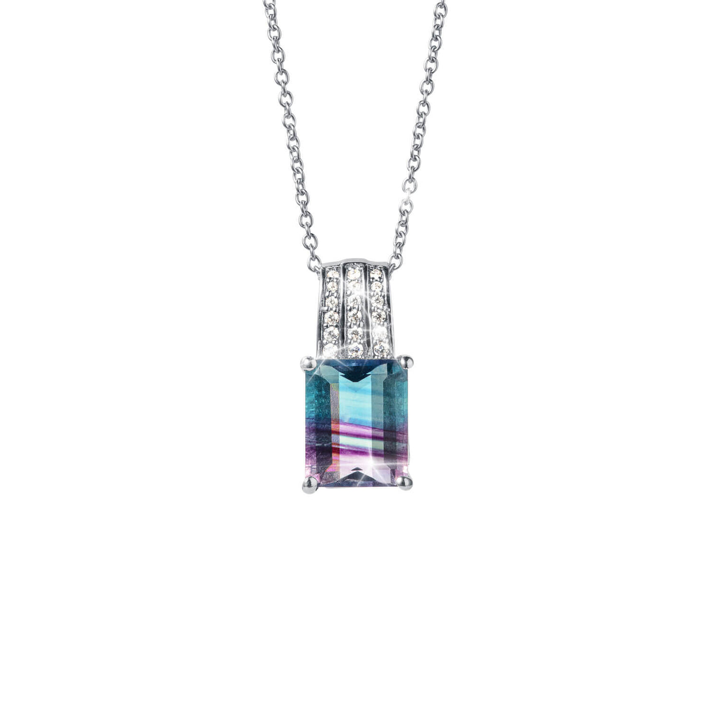 Daniel Steiger Ripple Fluorite Pendant