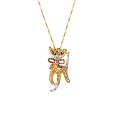 Daniel Steiger Graceful Feline Pendant