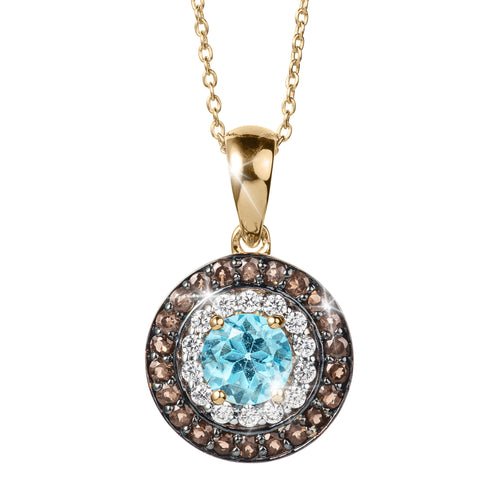 Daniel Steiger Blue Topaz Horizon Pendant