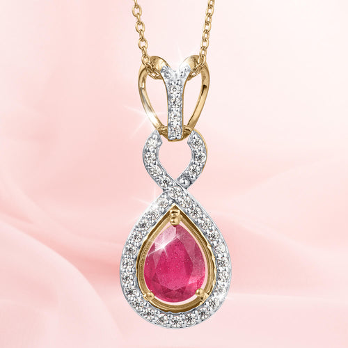 Daniel Steiger Ruby Infinity Pendant