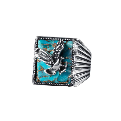 Daniel Steiger Turquoise Eagle Ring