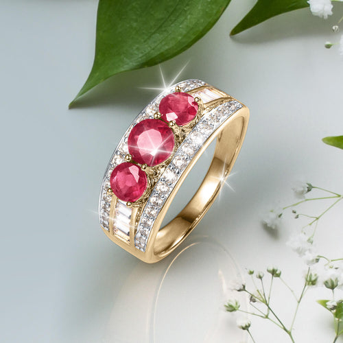 Daniel Steiger Trilogy Ruby Ladies Ring