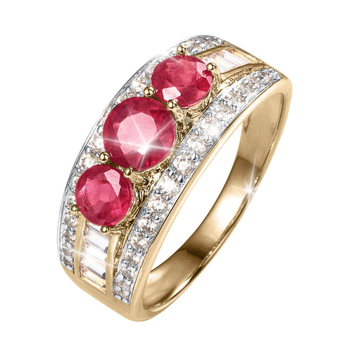 Daniel Steiger Trilogy Ruby Ladies Ring