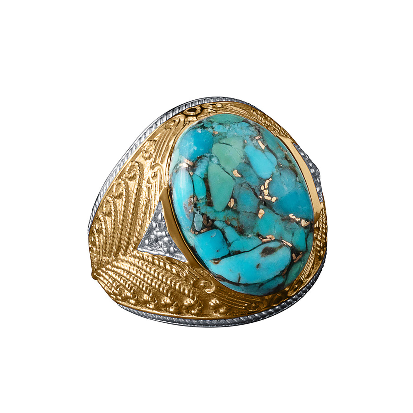 Daniel Steiger Dynamic Turquoise Men's Ring