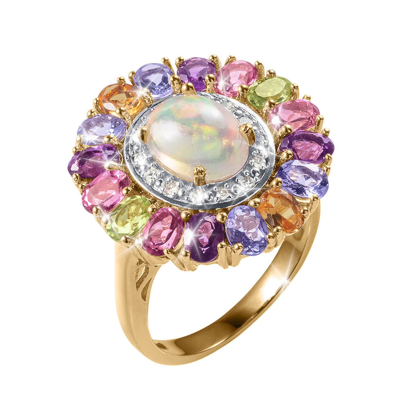 Daniel Steiger Rainbow Opal Ladies Ring