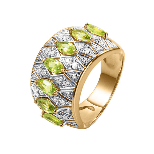 Daniel Steiger Peridot Marquee Ladies Ring