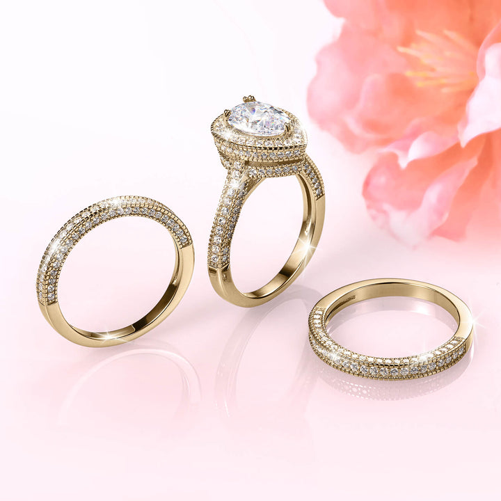 Daniel Steiger Peardrop Bridal Ring