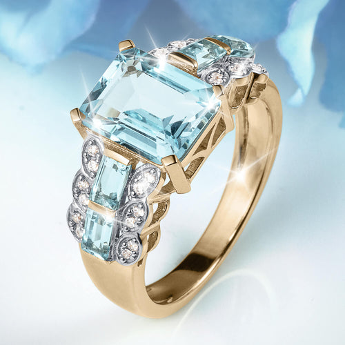 Daniel Steiger Blue Topaz Spray Ring