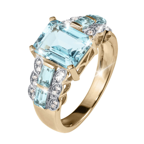 Daniel Steiger Blue Topaz Spray Ring