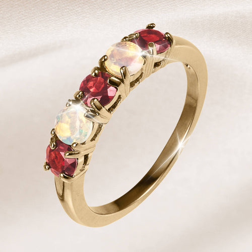 Daniel Steiger Timeless Treasures Garnet Eternity Ring