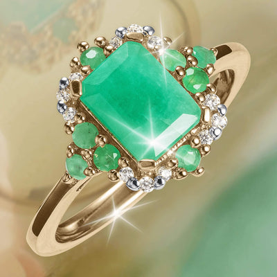 Daniel Steiger Emerald Oasis Ladies Ring