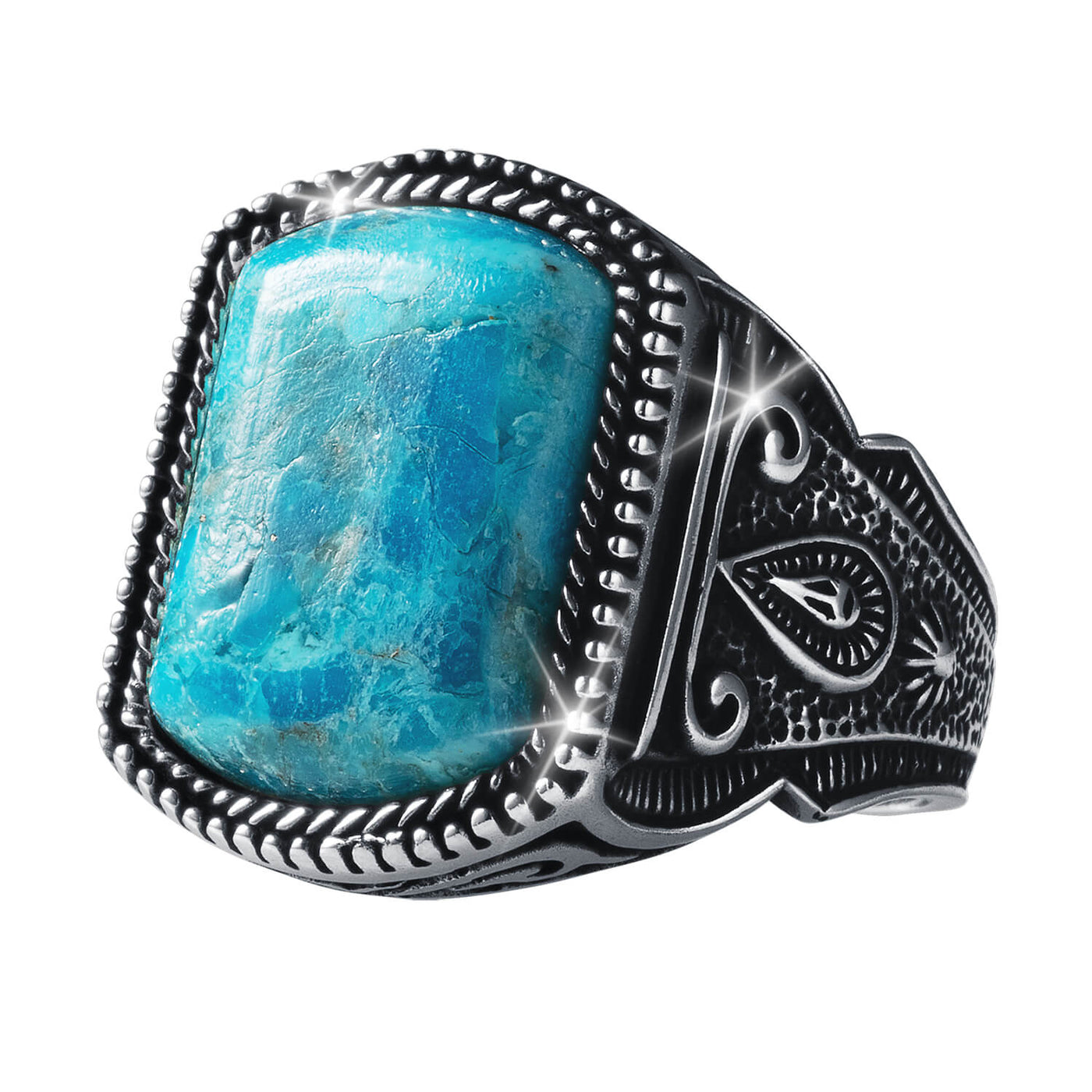 Daniel Steiger Turquoise Knight Men's Ring