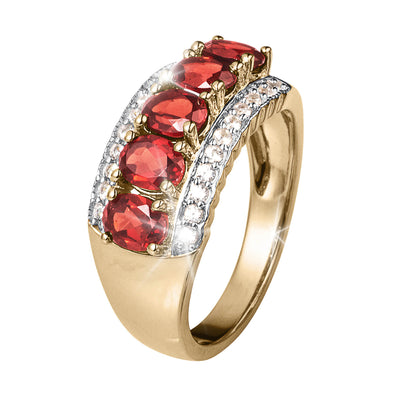 Daniel Steiger Romantica Rainbow Garnet Ladies Ring