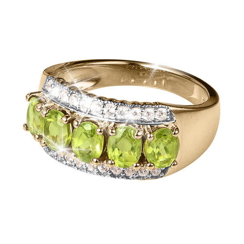 Daniel Steiger Romantica Rainbow Peridot Ladies Ring