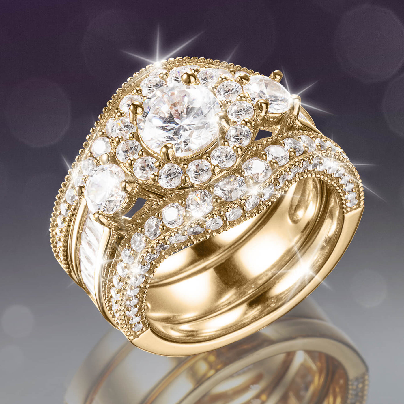 Daniel Steiger Infinity Bridal Ring Set
