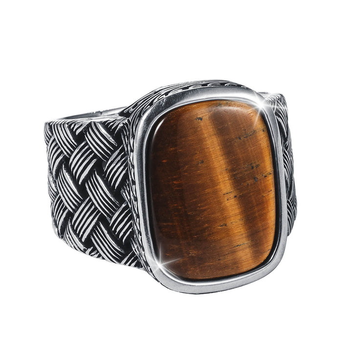 Daniel Steiger Warrior Tiger's Eye Men's Ring