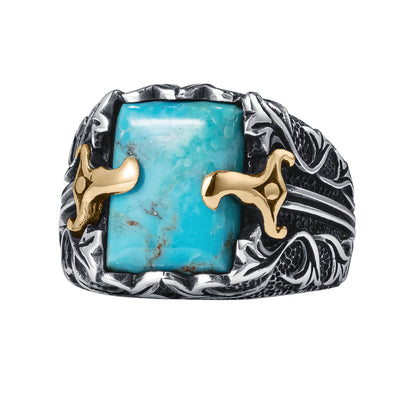 Daniel Steiger Turquoise Sabre Men's Ring