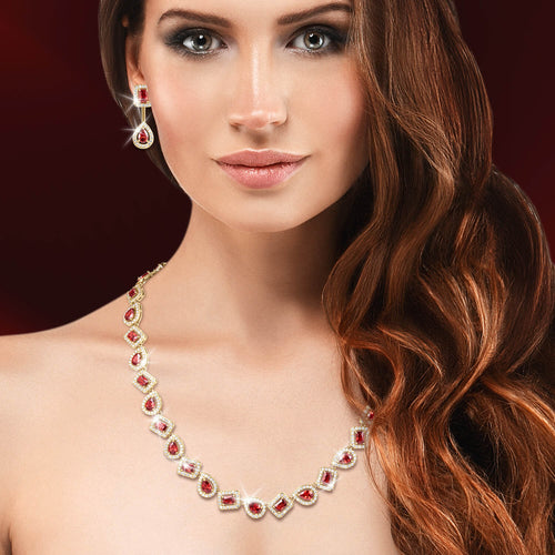 Daniel Steiger Scarlet Opulence Necklace