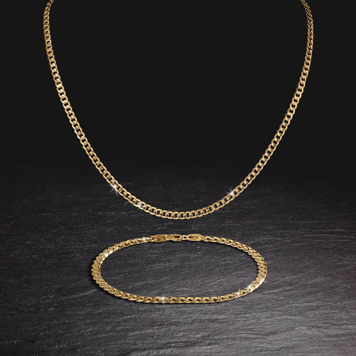 Daniel Steiger Tesoro Vero Gold Curb Necklace