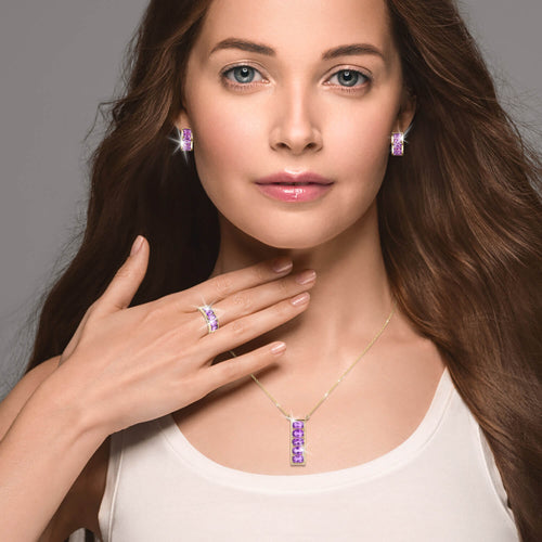 Daniel Steiger Amethyst Rainstorm Necklace