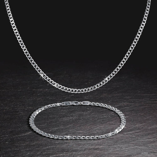 Daniel Steiger Tesoro Vero Silver Curb Necklace