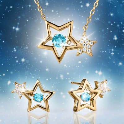 Daniel Steiger Starlight Topaz Gold Earrings