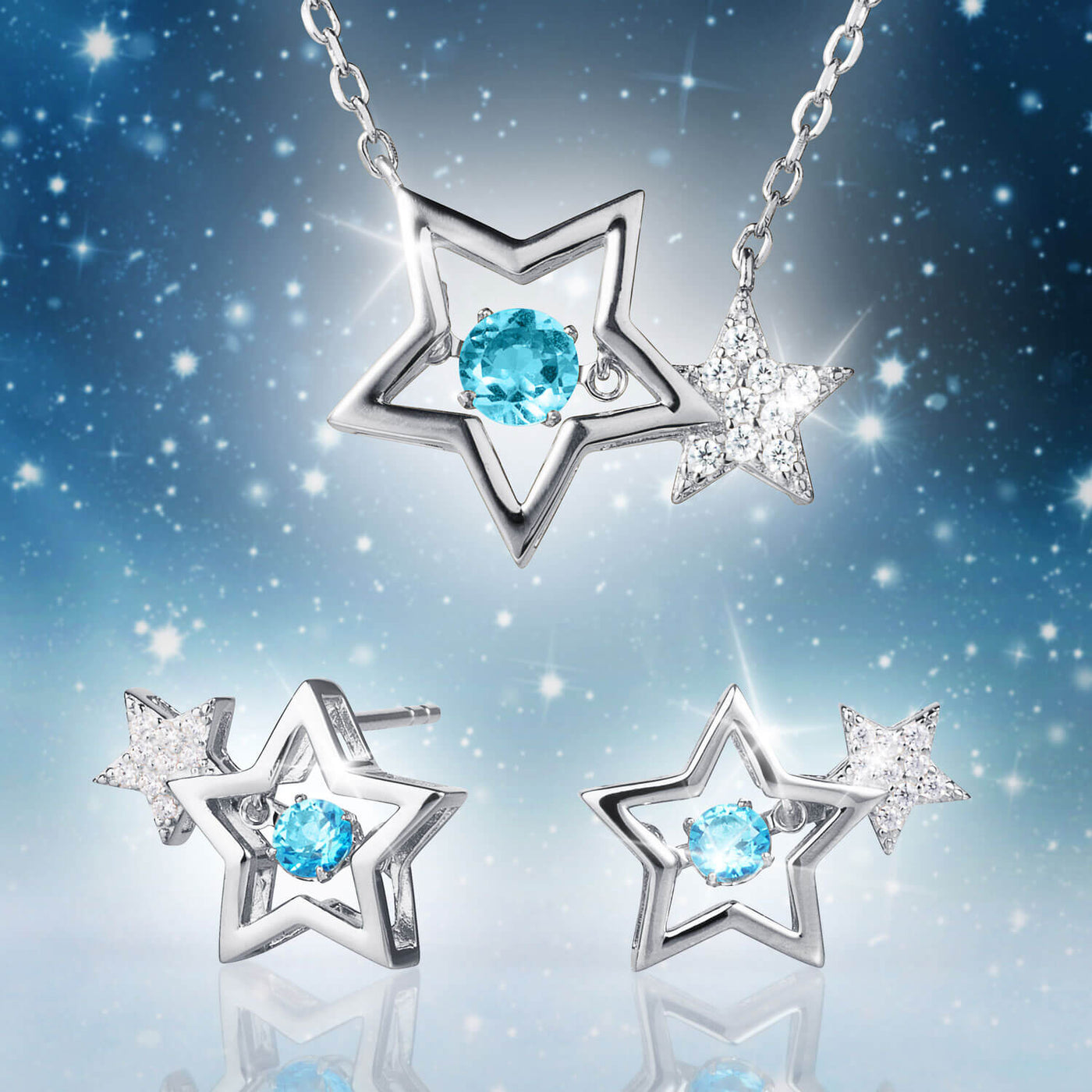 Daniel Steiger Starlight Topaz Platinum Necklace