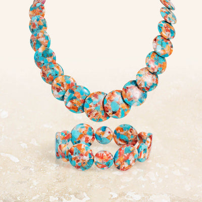Daniel Steiger Ocean Splash Turquoise & Shell Necklace