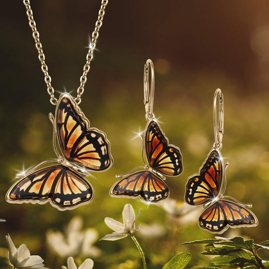 Vintage Sterling Silver Amber Butterfly store Pendant with chain