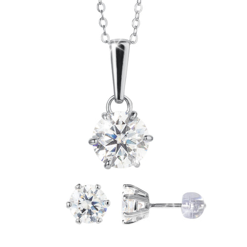 Daniel Steiger Stardust Moissanite Pendant & Earrings Collection