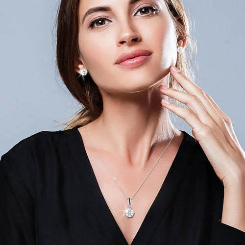 Daniel Steiger Stardust Moissanite Pendant & Earrings Collection