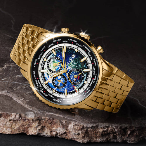 Daniel Steiger World Time Gold Men&