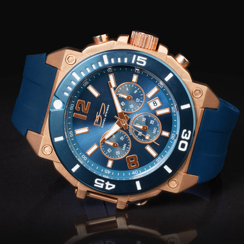 Daniel Steiger Illustrious Blue Chrono Watch