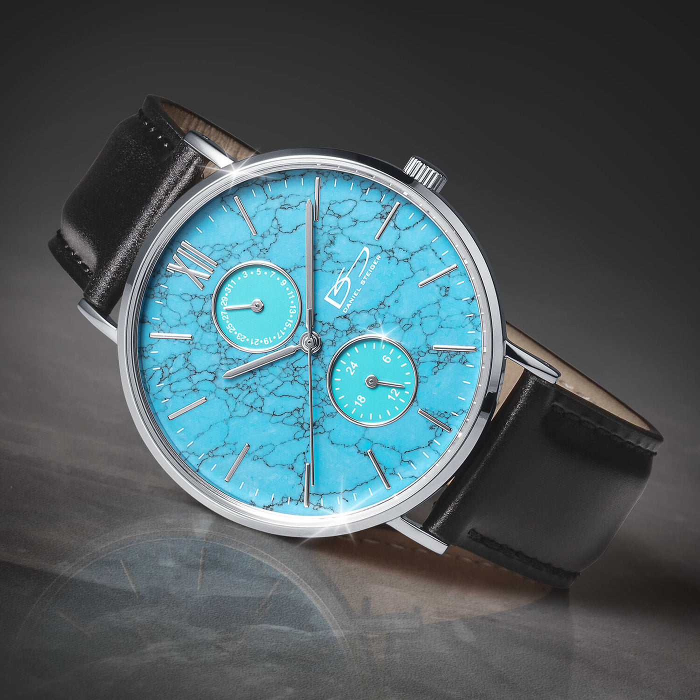Daniel Steiger Natural Stone Turquoise Men's Watch