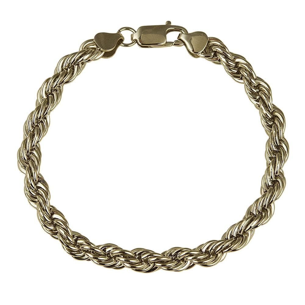 Atlantic Men's Bracelet featuring a twisted rope design crafted from gold-plated stainless steel, ideal for adding a bold, sophisticated touch to men's jewelry collections.