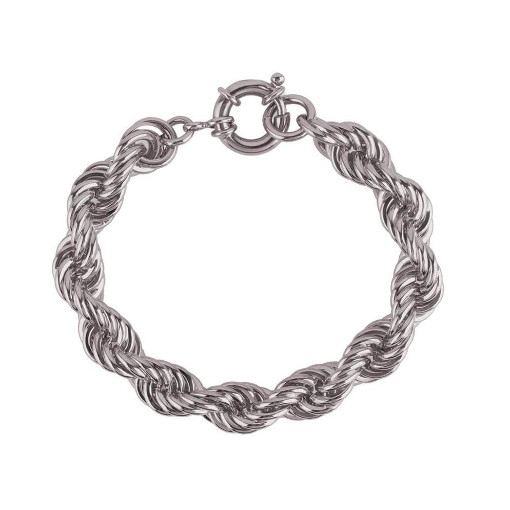 Daniel Steiger Tesoro Twist Rope Palladium Bracelet