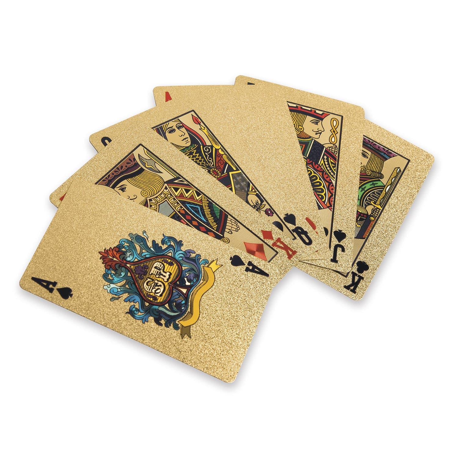 24K Gold & Diamond Playing Cards
