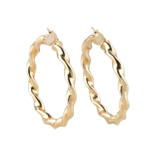 Daniel Steiger Tesoro Spiral Creole Earrings