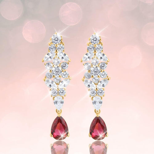 Daniel Steiger Red Flame Earrings