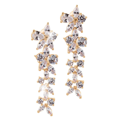 Daniel Steiger Vienna Floral Yellow Gold Earrings