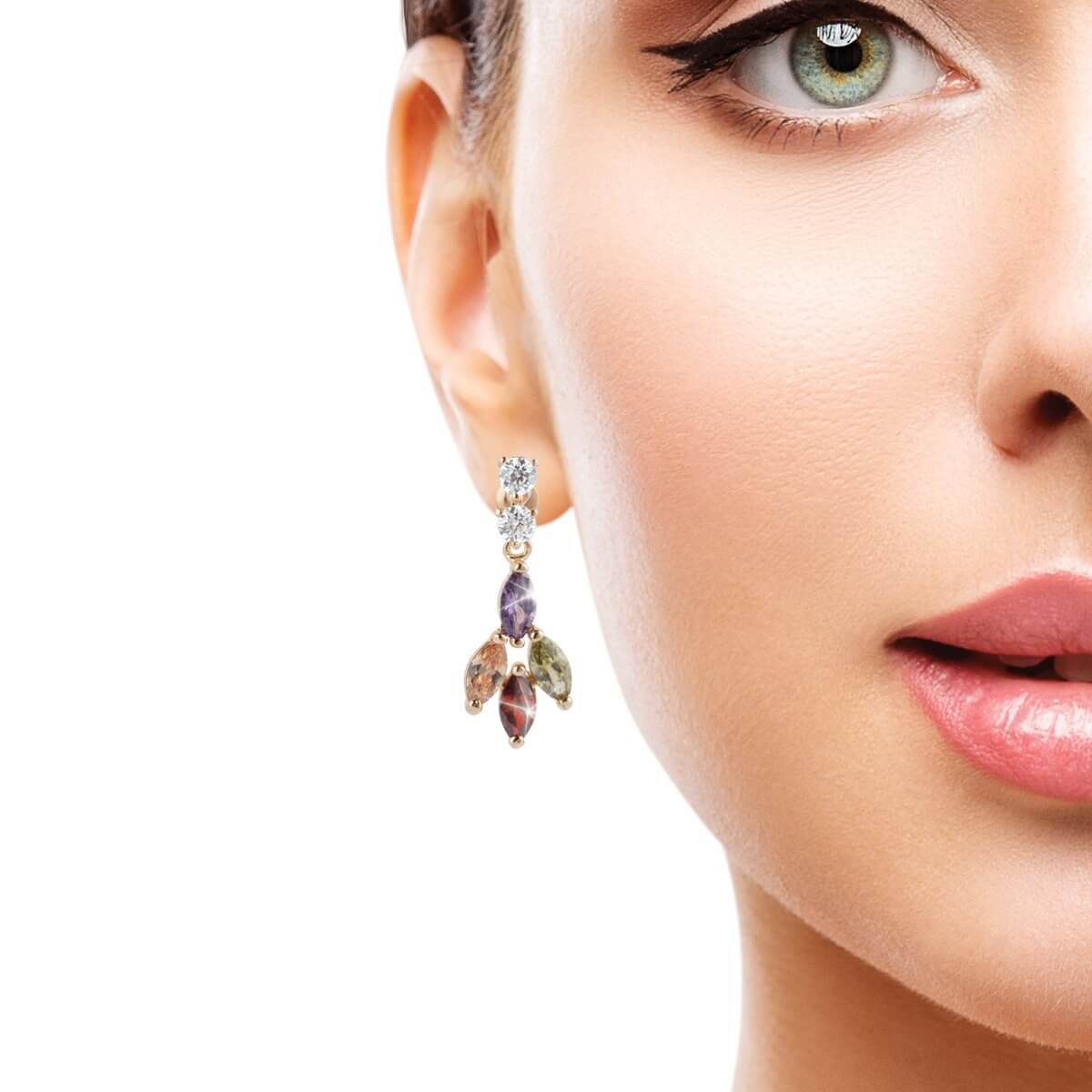 Daniel Steiger Rainbow Cocktail Earrings