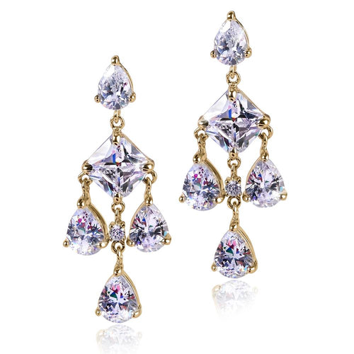 Daniel Steiger Ice Chandelier  Earrings