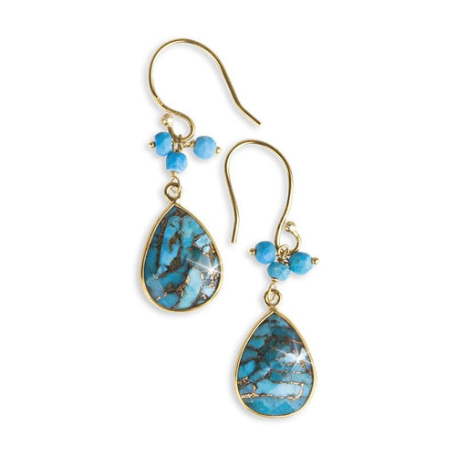 Daniel Steiger Mefkat Turquoise Earrings