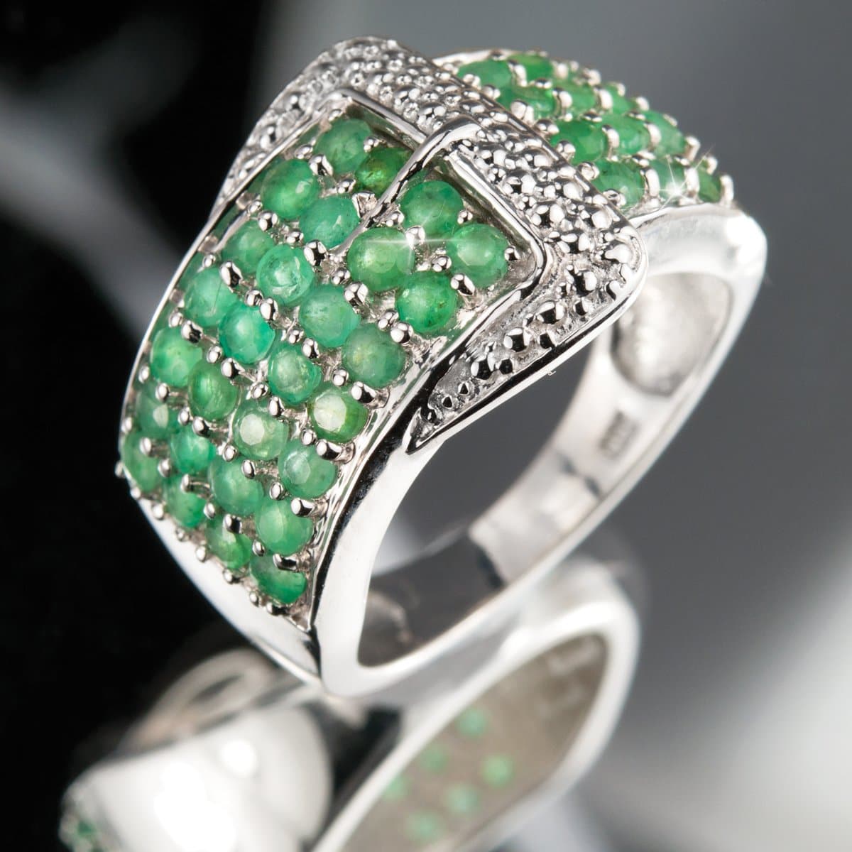 Daniel Steiger Emerald Buckle Ring